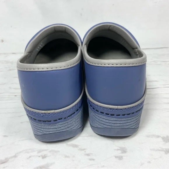Dansko LT Pro Clogs Women’s Size 41 US 10.5-11 Blue Smooth Leather. - Picture 8 of 12